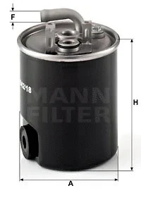 Фильтр топливный MANN-FILTER WK842/18