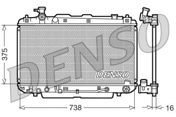 Радиатор Denso DRM50022