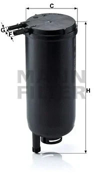 Фильтр топливный MANN-FILTER WK939/14X