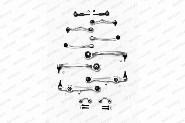 Комплект подвески AUDI A6 03- передней (8 рыч+2 нак+2 тяг.стаб.+крепеж) Moog VO-RK-7925