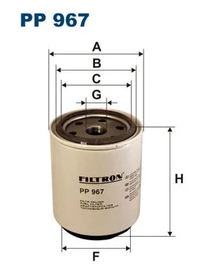 Фильтр топливный Filtron PP967