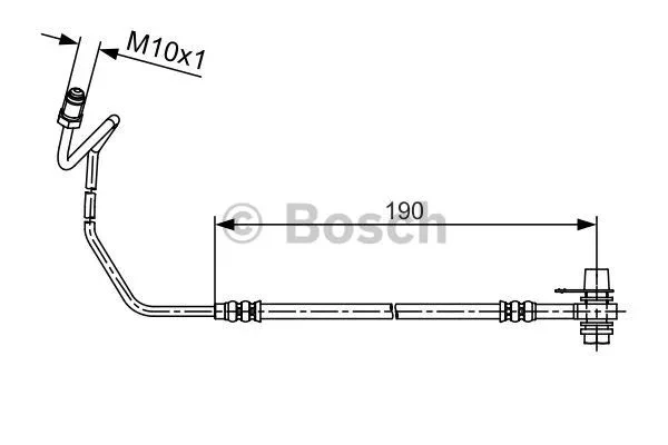 Шланг тормозной BOSCH 1987481535