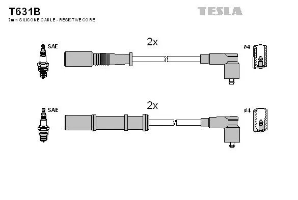 Провода высоковольтные TESLA T631B