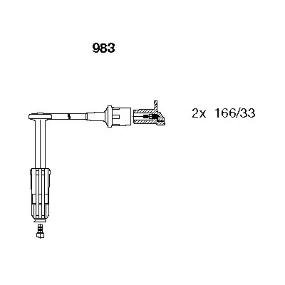 BR-983_К-КТ ПРОВОДОВ!\ MB W202 2.0-2.3 M111.945/944/961/974/975 95> Bremi 983