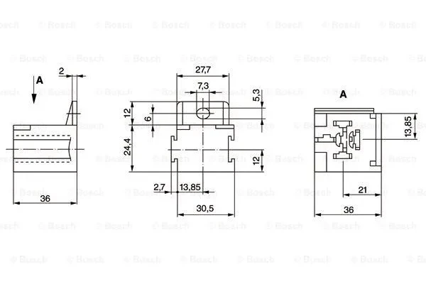 Корпус штепселя с кронштейн BOSCH 3334485008