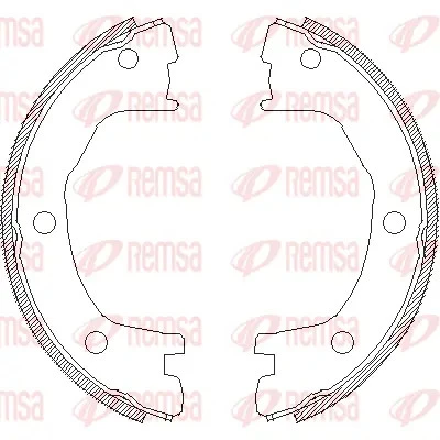 Колодки ручника Remsa 4712.00