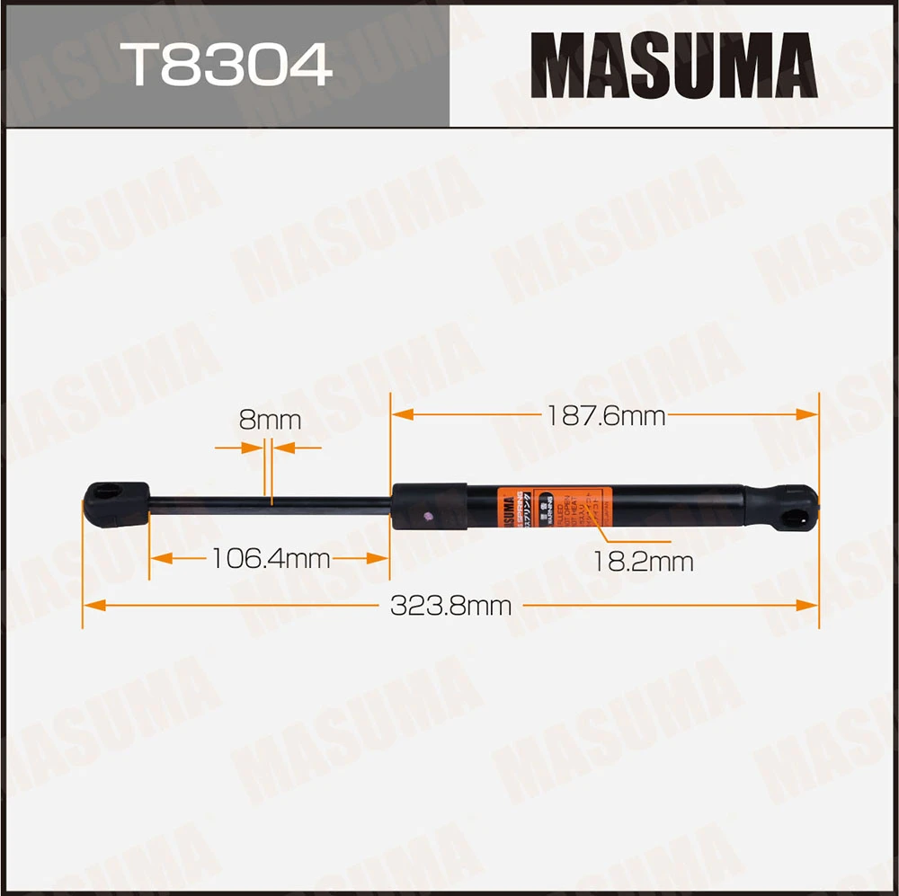 Упор газовый багажника L=323.8 mm Masuma T8304