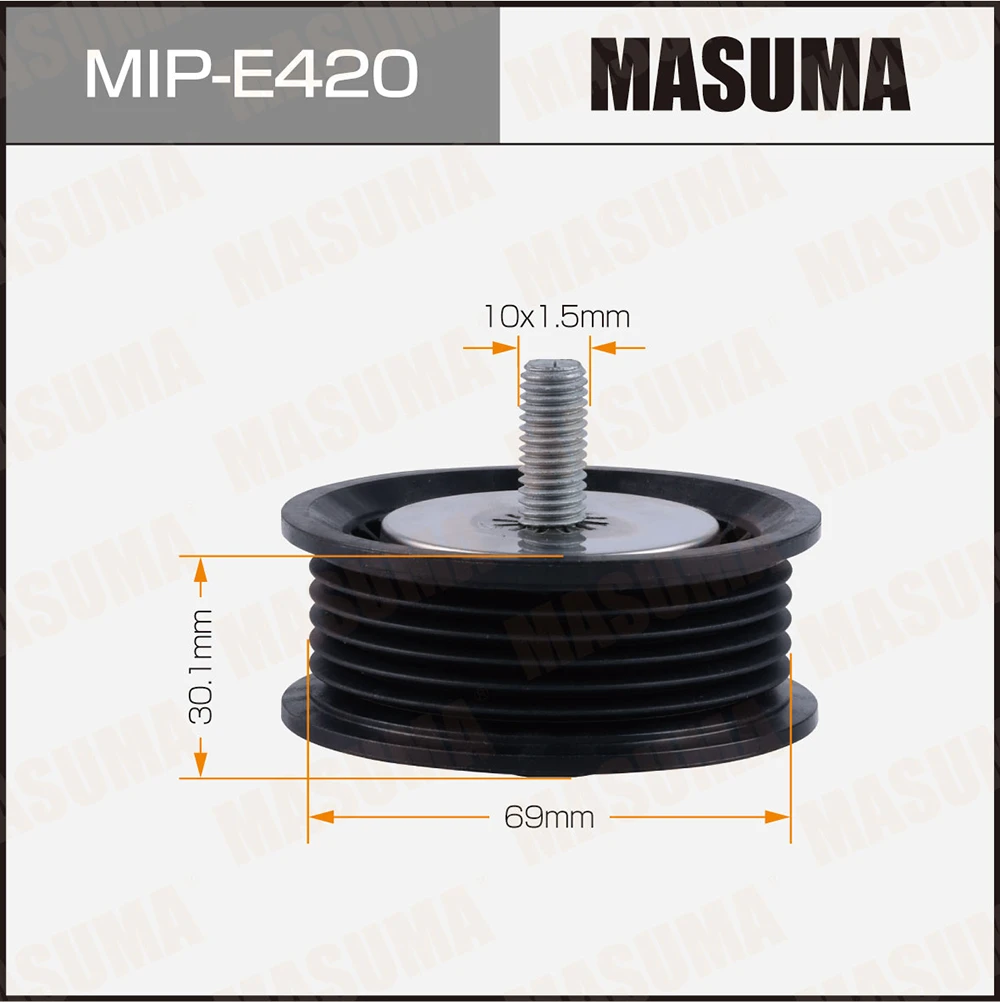 Ролик обводной ремня привода навесного оборудования Masuma MIP-E420