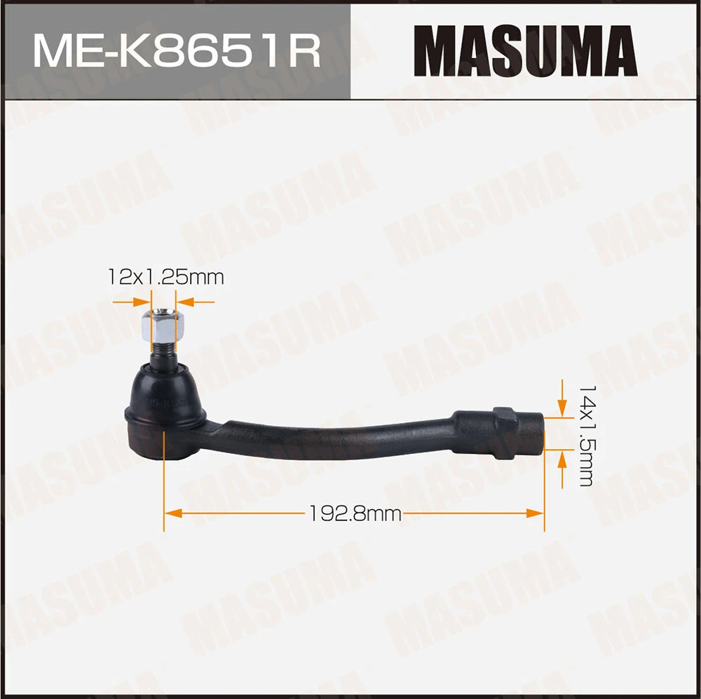 Наконечник рулевой тяги правый Masuma ME-K8651R