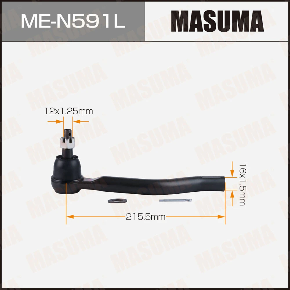 Наконечник рулевой тяги левый Masuma ME-N591L