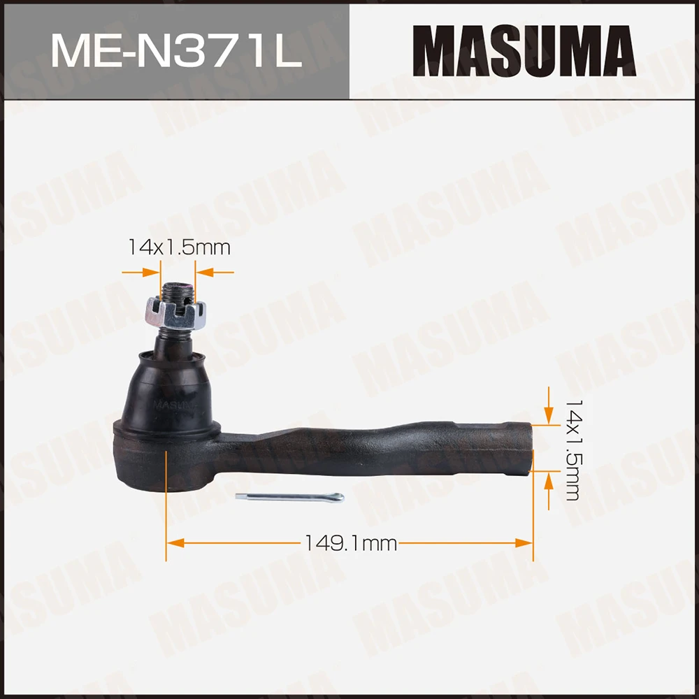 Наконечник рулевой тяги левый Masuma ME-N371L