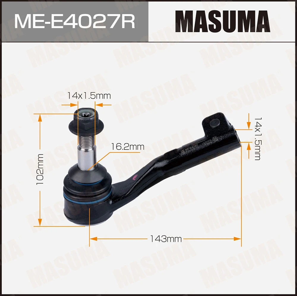 Наконечник рулевой тяги правый Masuma ME-E4027R