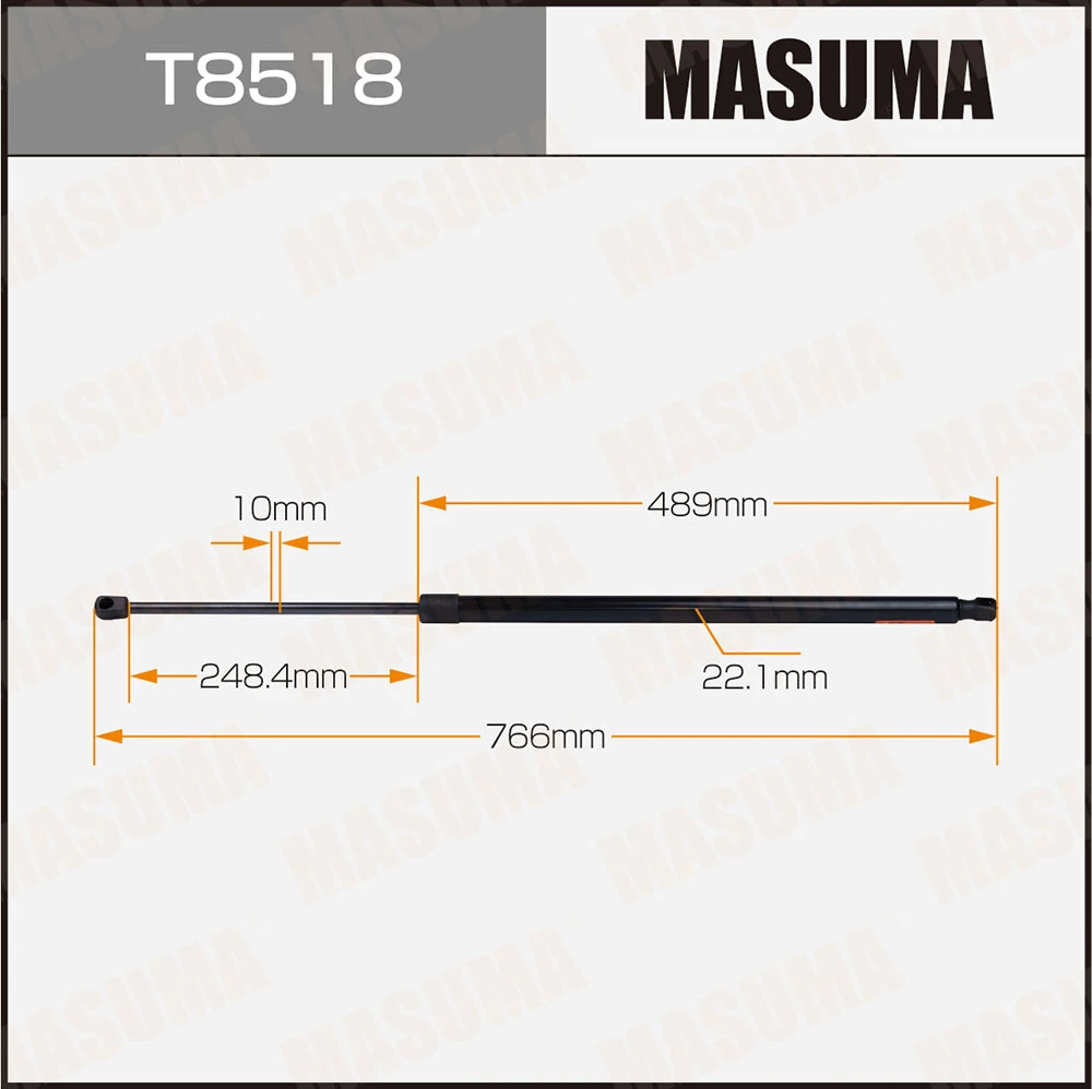 Упор газовый багажника L=766 mm Masuma T8518