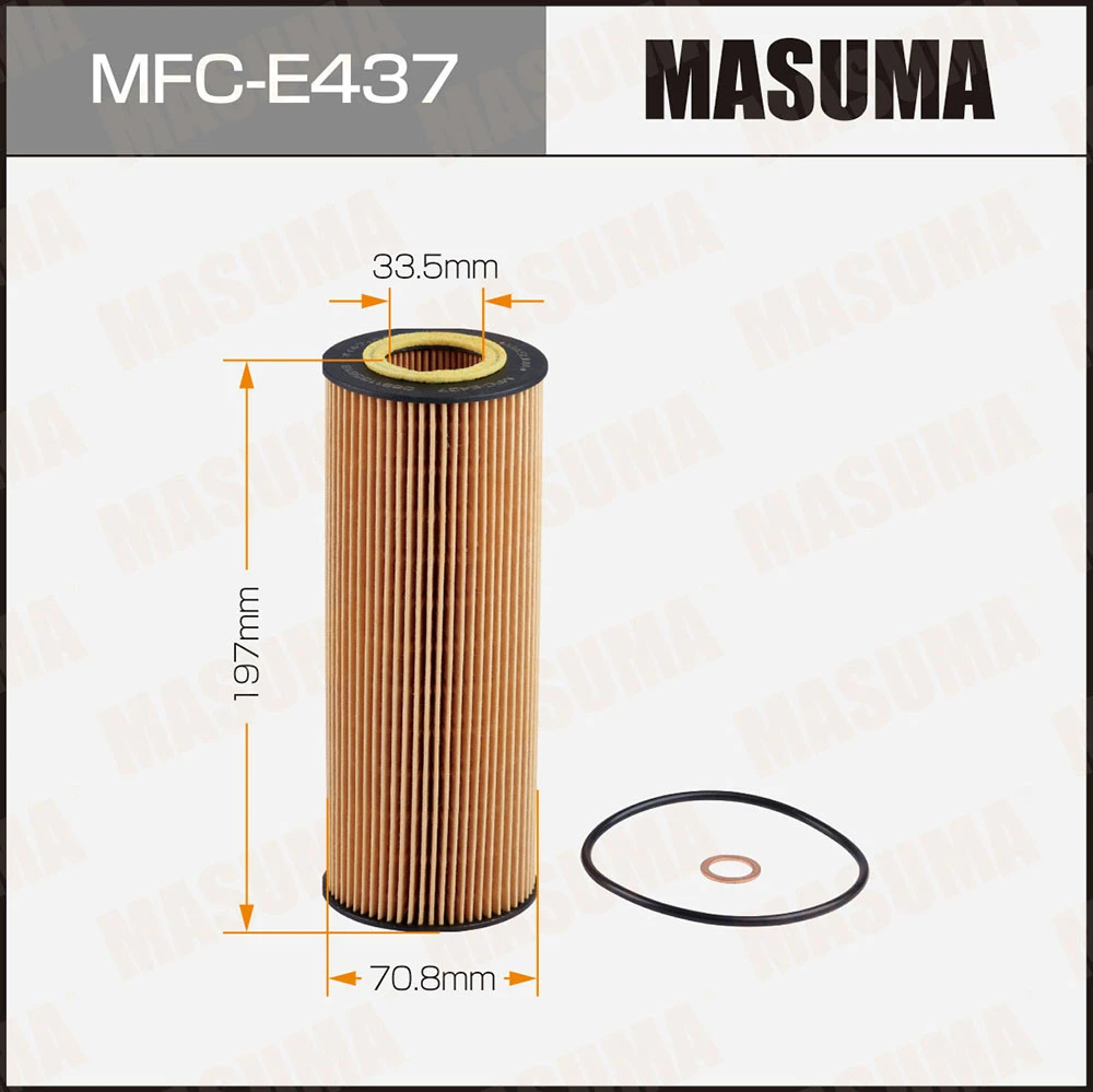 Фильтр масляный (вставка) Masuma MFC-E437