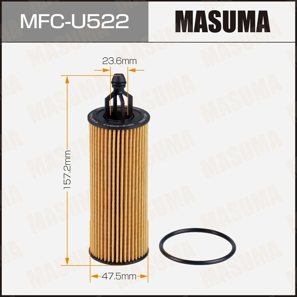 Фильтр масляный (вставка) Masuma MFC-U522