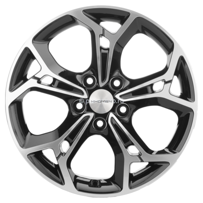 Диск Khomen Wheels KHW1702 (RAV4) 7x17/5x114,3 ET39 D60,1 Black-FP