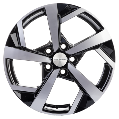 Диск Khomen Wheels Y-Spoke 712 (ZV 17_Jetta) 7x17/5x112 ET54 D57,1 Black-FP