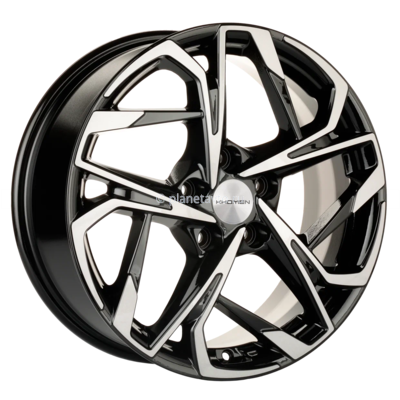 Диск Khomen Wheels KHW1716 (CX-5/i40/X-Trail) 7x17/5x114,3 ET45 D67,1 Black-FP