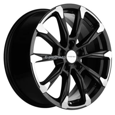 Диск Khomen Wheels KHW1808 (K5/Santafe) 7,5x18/5x114,3 ET50 D67,1 Black-FP