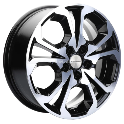 Диск Khomen Wheels KHW1711 (Chery tigo 7pro) 6,5x17/5x108 ET33 D60,1 Black-FP