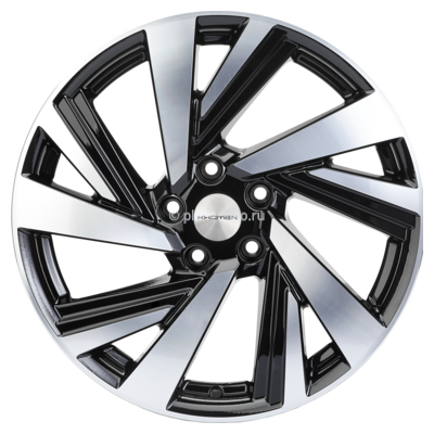 Диск Khomen Wheels KHW1801 (Seltos) 7,5x18/5x114,3 ET50 D67,1 Black-FP