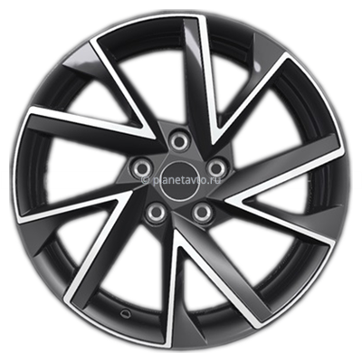 Диск Khomen Wheels KHW1714 (Octavia) 7x17/5x112 ET49 D57,1 Black-FP