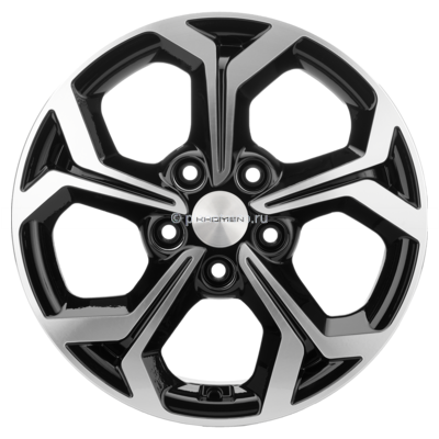 Диск Khomen Wheels KHW1606 (Focus) 6,5x16/5x108 ET50 D63,3 Black-FP