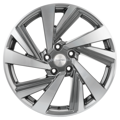 Диск Khomen Wheels KHW1801 (Tiguan/Kodiaq) 7,5x18/5x112 ET43 D57,1 Gray-FP