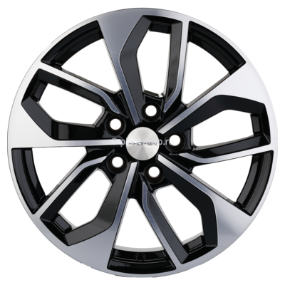 Диск Khomen Wheels KHW1703 (Tiguan) 7x17/5x112 ET40 D57,1 Black-FP