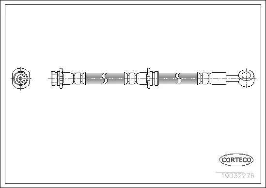 Шланг тормозной NISSAN: PRIMERA 1.6 16V/1.8 16V/2.0 16V/2.0 TD 96-01, PRIMERA Traveller 1.6 16V/1.8 