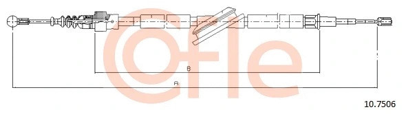 Трос стояночного тормоза VW / AUDI: A3/GOLF/Quattro 1723/1090 mm