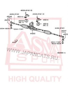 Наконечник рулевой тяги Asva 3221-J100