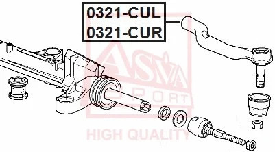 Наконечник рулевой тяги Asva 0321-CUR