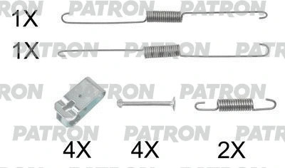 Комплект монтажный тормозных колодок барабанных MITSUBISHI: L 200 (KB_T, KA_T) 05- Patron PSRK0246