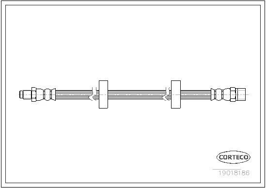 Шланг тормозной AUDI: 100 1.8/1.8 KAT/1.8 quattro/1.8 quattro KAT/2.0/2.0 D/2.0 D Turbo/2.2/2.2 E Tu