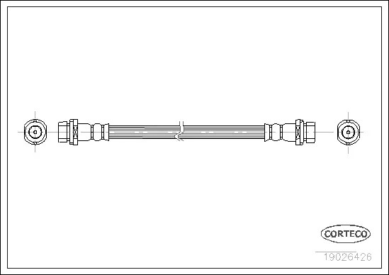 Шланг тормозной FORD: MONDEO I 1.6 i 16V/1.8 TD/1.8 i 16V/1.8 i 16V 4x4/2.0 i 16V/2.0 i 16V 4x4/2.5 