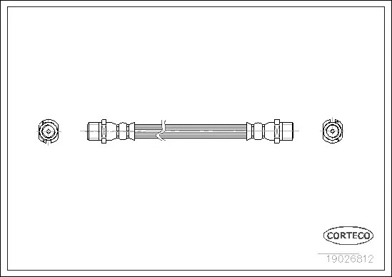 Шланг тормозной OPEL: ASTRA G/ZAFIRA A 98-