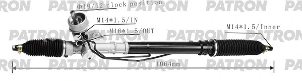 Рейка рулевая гидравлическая AUDI: (4B,C5) A6, A6 Avant, Allroad 1997-05 до ш.4BW030000 ZF-Koyo Patr