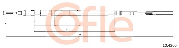 Трос стояночного тормоза задн BMW X5 (E53) all 3.0i-4.4i 9/99-05 Cofle 92.10.4266