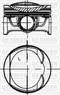 Поршень ДВС с кольцами AUDI A3/A4 1.8TFSI 16V CDHA =82.5 1.2x1.2x2 std 08>