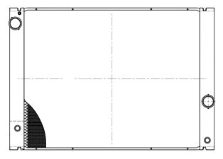 Радиатор системы охлаждения BMW 5 (E60/E61) (03-) G AT (LRc 26119)