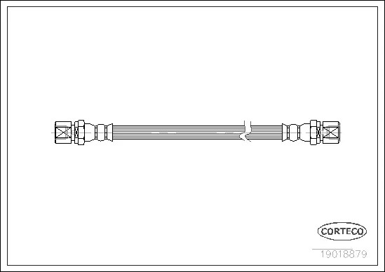 Шланг тормозной OPEL: ASCONA C 1.3 S/1.6/1.6 D/1.6 i/1.6 i KAT/1.8/1.8 E/2.0 i/2.0 i GT/2.0 i KAT 81