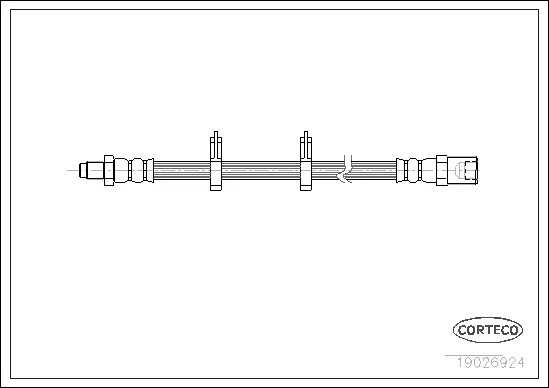 Шланг тормозной IVECO: DAILY I c бортовой платформой 30-8/35-10/35-8/40-10/40-8/45-10/49-10 78-99, D