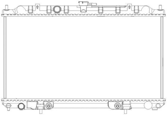 Радиатор охл. для ам Nissan Almera N16 (00-) 1.8i AT (LRc 14111)