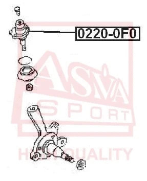 Опора шаровая верхнего рычага Asva 0220-0F0