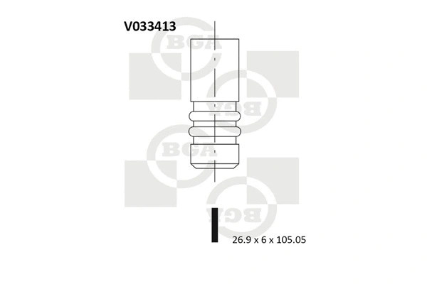 Впускной клапан BGA V033413