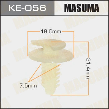 КЛИПСА КРЕПЕЖНАЯ MASUMA KE-056 В УП. 50 ШТ.