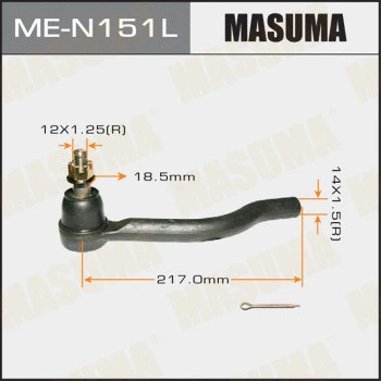 НАКОНЕЧНИК РУЛЕВОЙ ТЯГИ MASUMA ME-N151L ALTIMA/ L32 LH, D8640-JA00A