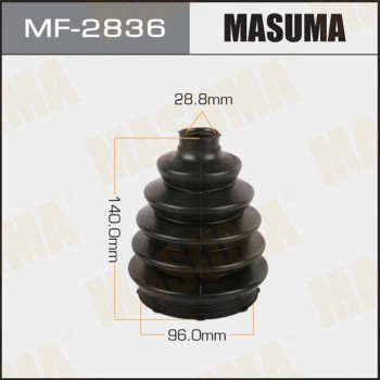 ПЫЛЬНИК ШРУСА MASUMA MF-2836 (ПЛАСТИК) + СПЕЦХОМУТ