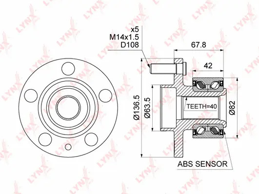 СТУПИЦА ПЕРЕДНЯЯ В СБОРЕ С ABS FORD GALAXY/S-MAX 1.6-2.3 06-15, LAND ROVER FREELANDER II 2.0-3.2 06-